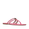 KG Kurt Geiger thong-strap patent-leather sandals - Pink