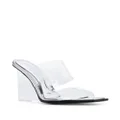 Alexander McQueen Shard wedge-heel sandals - Silver