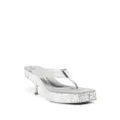 Alexander Wang Jessie glitter sandals - Silver