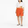 ASPESI high-waisted cotton shorts - Orange