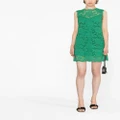 Dolce & Gabbana lace sleeveless shift minidress - Green