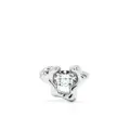 Maria Black 14kt white gold Molten diamond stud earring - Silver