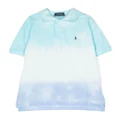 Ralph Lauren Kids tie-dye short-sleeve polo shirt - Blue