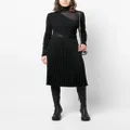 VETEMENTS knee-length pleated skirt - Black
