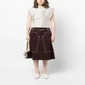 Lanvin floral-print sleeveless blouse - Neutrals