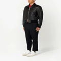 AMI Paris zip-up leather jacket - Black