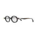 Kuboraum Q7 round-frame glasses - Brown