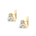 Pragnell Vintage 1837–1901 18kt yellow gold diamond drop earrings
