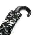 Moschino monogram-print umbrella - Black