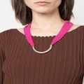 ISABEL MARANT gradient-design ribbon necklace - Pink