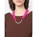 ISABEL MARANT gradient-design ribbon necklace - Pink