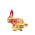 Anke Drechsel bunny embroidered soft toy - Yellow