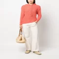 ISABEL MARANT Idony open-knit hoodie - Pink