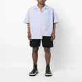 Lanvin contrast-trim cotton Bermuda shorts - Black