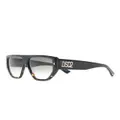 Dsquared2 Eyewear oversized logo-print sunglasses - Black