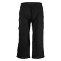 James Perse draped-detail straight-leg trousers - Black
