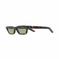 Retrosuperfuture tortoiseshell-effect rectangle-frame sunglasses - Brown