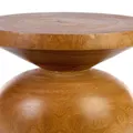 POLSPOTTEN ball wooden stool - Brown