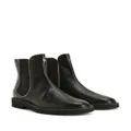 Giuseppe Zanotti crocodile-effect leather ankle boots - Black