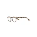 Garrett Leight Byrne square-frame glasses - Brown