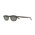 Saint Laurent Eyewear tortoiseshell-effect round-frame sunglasses - Black