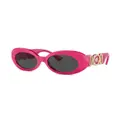 Versace Eyewear Medusa Biggie oval-frame sunglasses - Purple