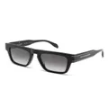 Alexander McQueen Eyewear flat-top rectangular sunglasses - Black