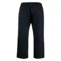 ASPESI elasticated-waistband straight-leg trousers - Blue
