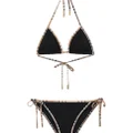 Burberry Vintage Check-trim triangle bikini - Black