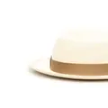 Borsalino bow-detail sun hat - Neutrals
