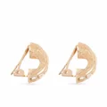 Christian Dior Pre-Owned 1970s crystal-embellished clip-on earrings - Gold