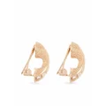 Christian Dior Pre-Owned 1970s crystal-embellished clip-on earrings - Gold