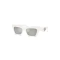 Dolce & Gabbana Eyewear tinted cat-eye sunglasses - White