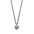 Alexander McQueen skull-charm pendant necklace - Silver