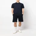 Paul & Shark logo-patch organic-cotton track shorts - Blue