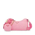 Prada Re-Edition 2005 crochet-knit shoulder bag - Pink