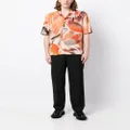 Paul Smith abstract-print short-sleeved shirt - Orange