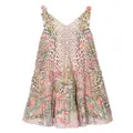 Camilla leopard-print sleeveless cotton dress - Multicolour