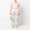 Missoni zigzag pattern tailored trousers - White