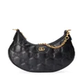 Gucci small GG matelassé shoulder bag - Black