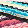 Missoni Home Giacomo zigzag pattern towel - Blue
