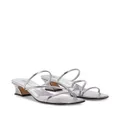 Giuseppe Zanotti Aude Strass heeled sandals - Silver