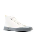 Jil Sander canvas high-top sneakers - White
