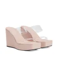 Giuseppe Zanotti Meissa Plexi wedge sandals - Pink