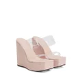 Giuseppe Zanotti Meissa Plexi wedge sandals - Pink