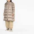 Herno quilted padded zipped coat - Neutrals
