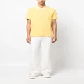Lanvin logo-embroidered terry-cloth polo shirt - Yellow