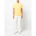 Lanvin logo-embroidered terry-cloth polo shirt - Yellow