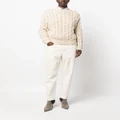 Brunello Cucinelli sequinned cable-knit jumper - Neutrals