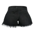 PAIGE fringed denim shorts - Black